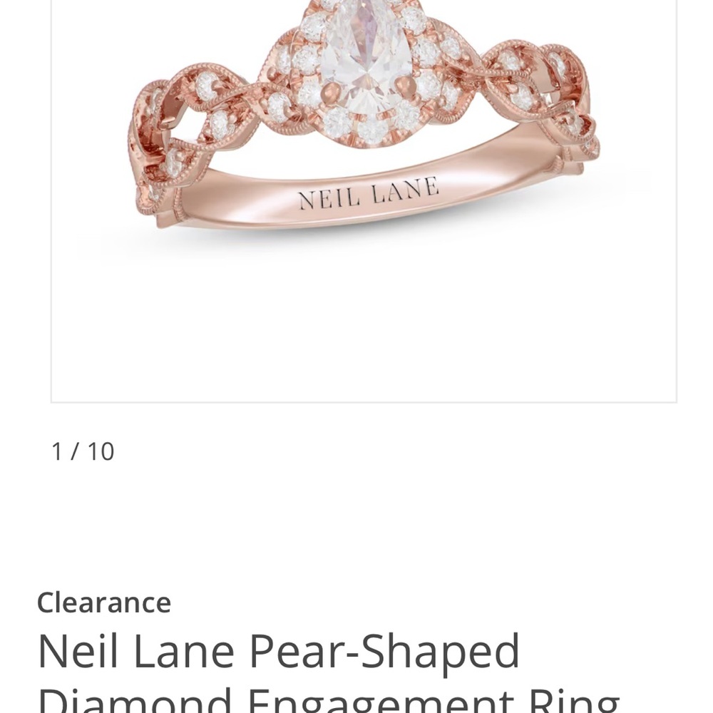 Neil Lane Rose Gold Diamond Ring